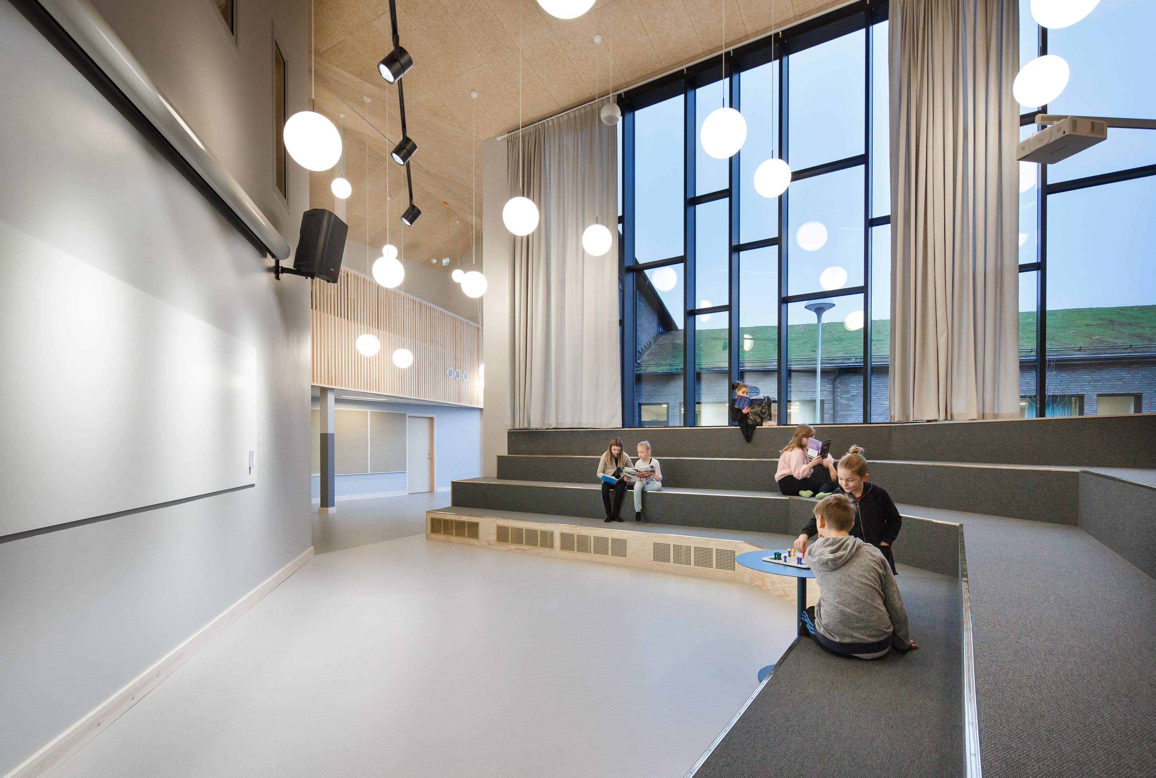 Image of the auditorium at Brogårda School in Bjuv.