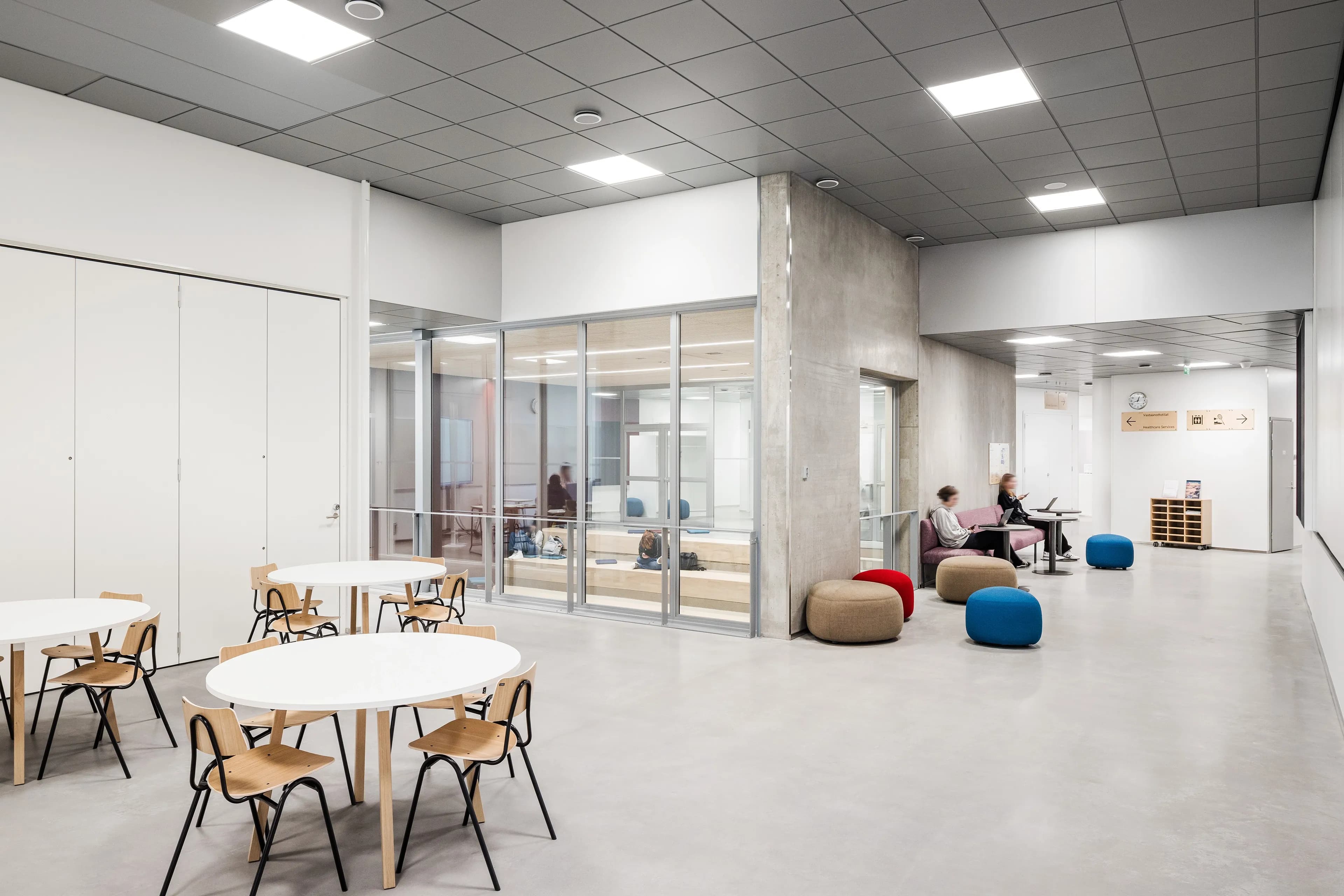 The interior of Helsinki Upper-Secondary School of Languages.