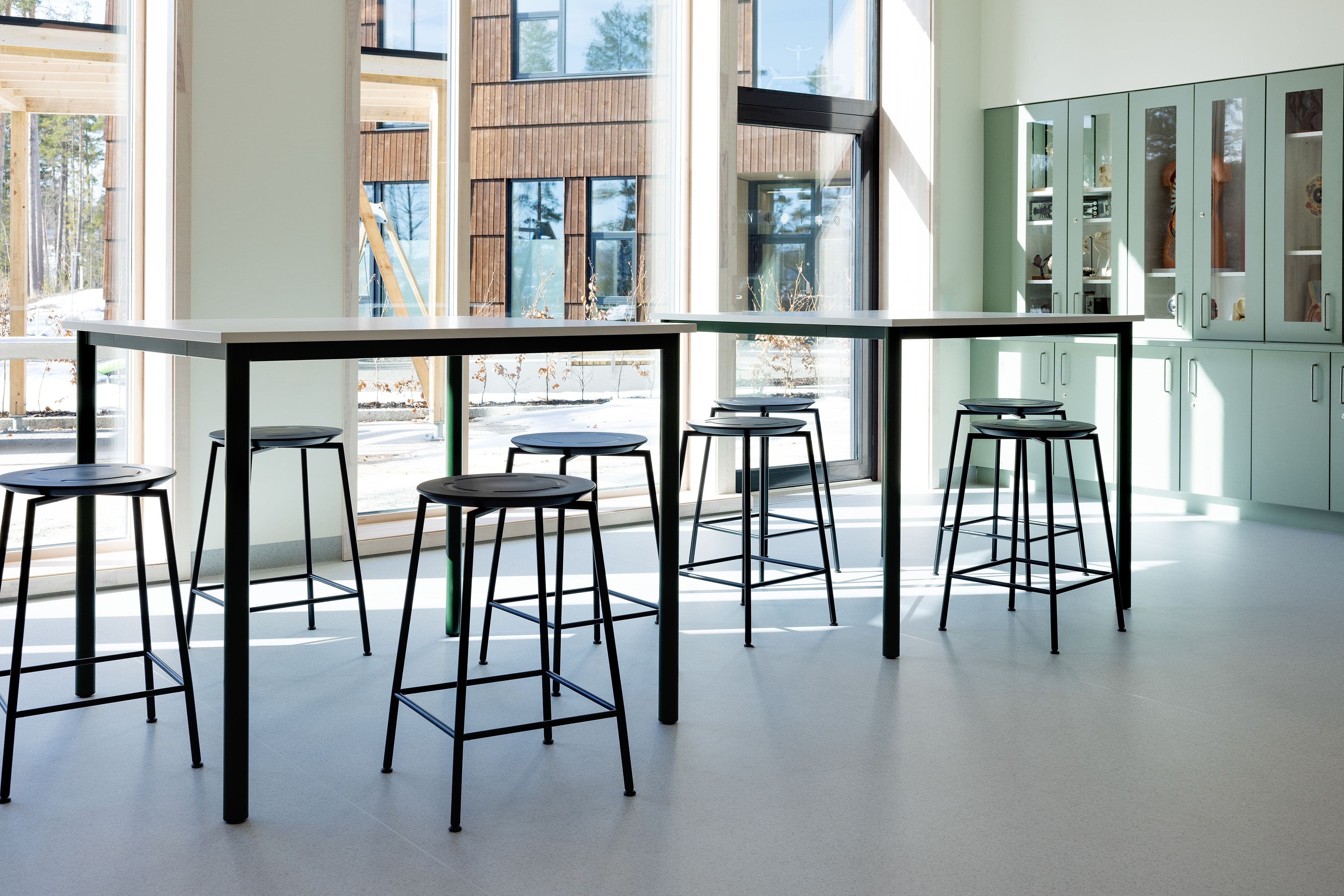 Image from a classroom at Hov Secondary School in Hønefoss.