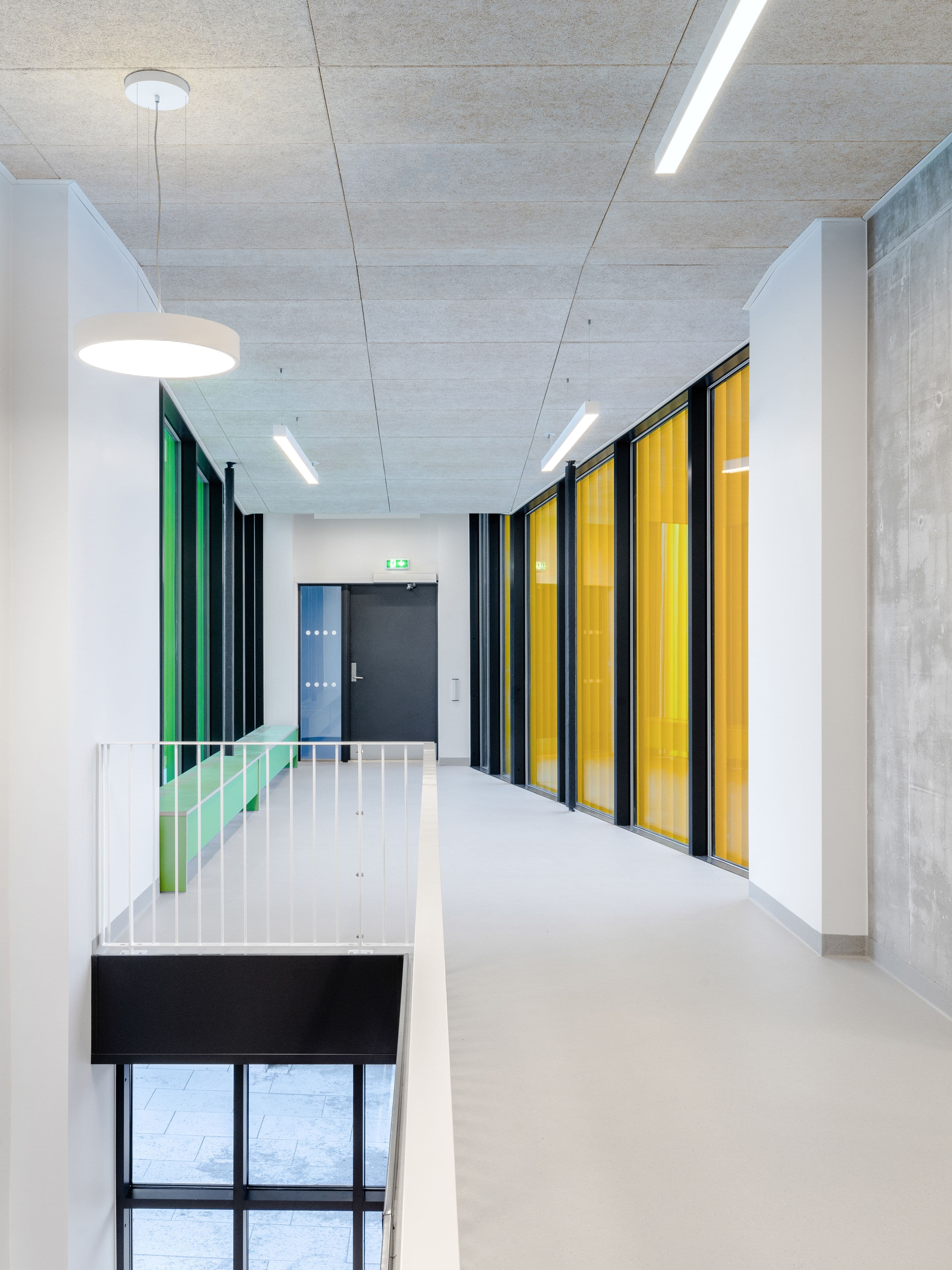 Image from a hallway at Kirkelund School in Skiptvet.