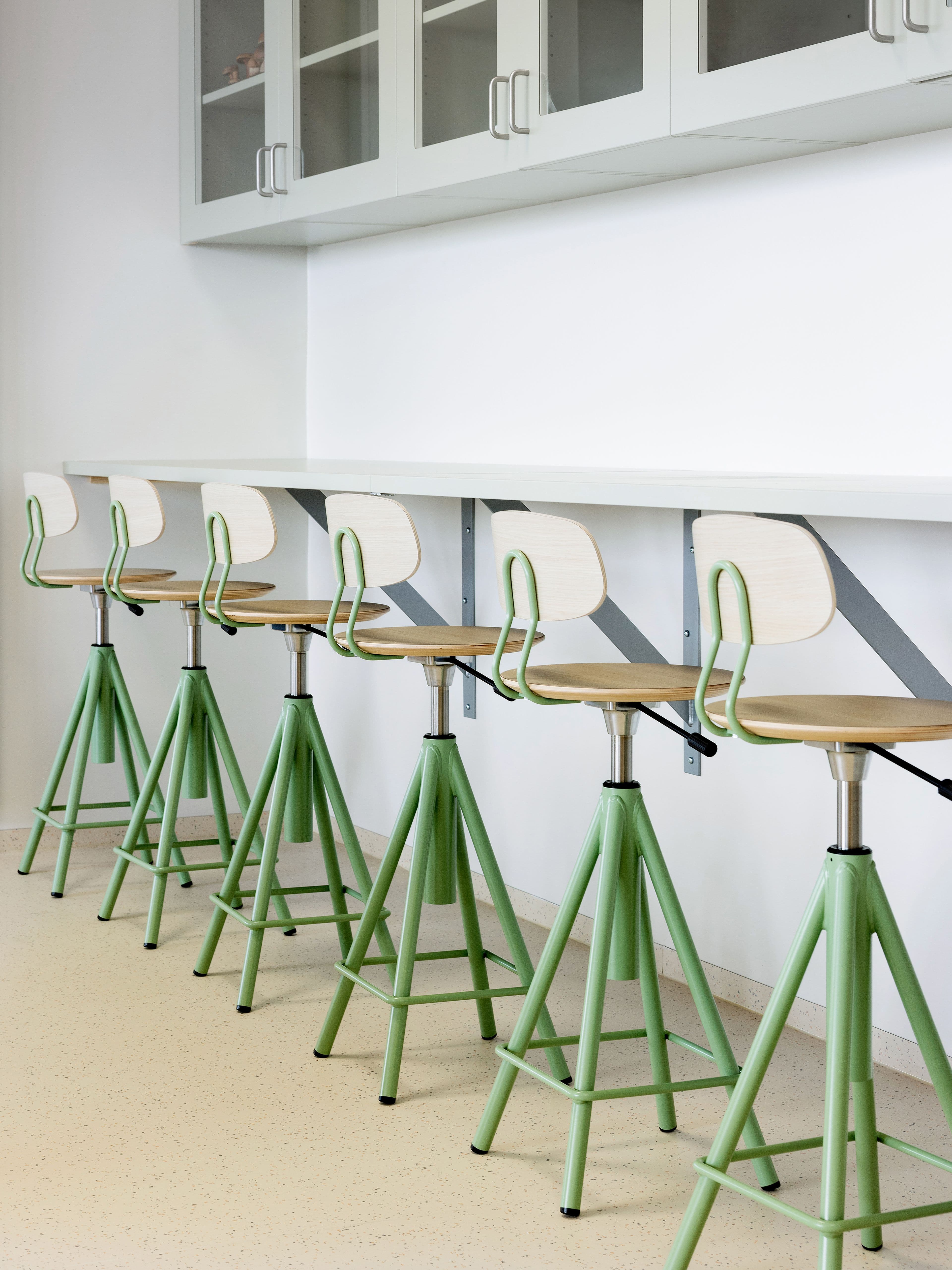 Image from a classroom at Klokkerjordet School in Sande.