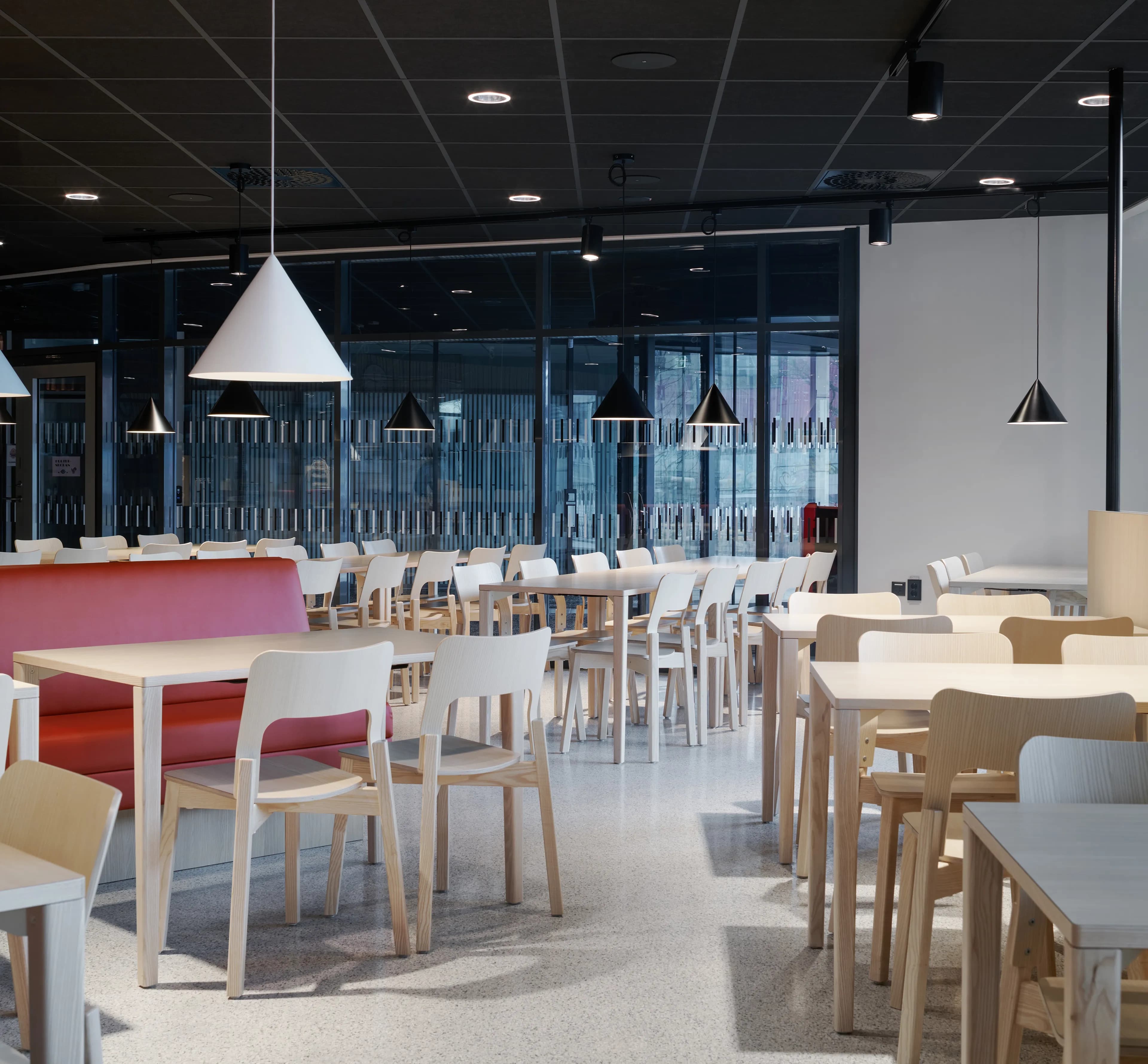 Image of the canteen at Lundby School in Gothenburg.