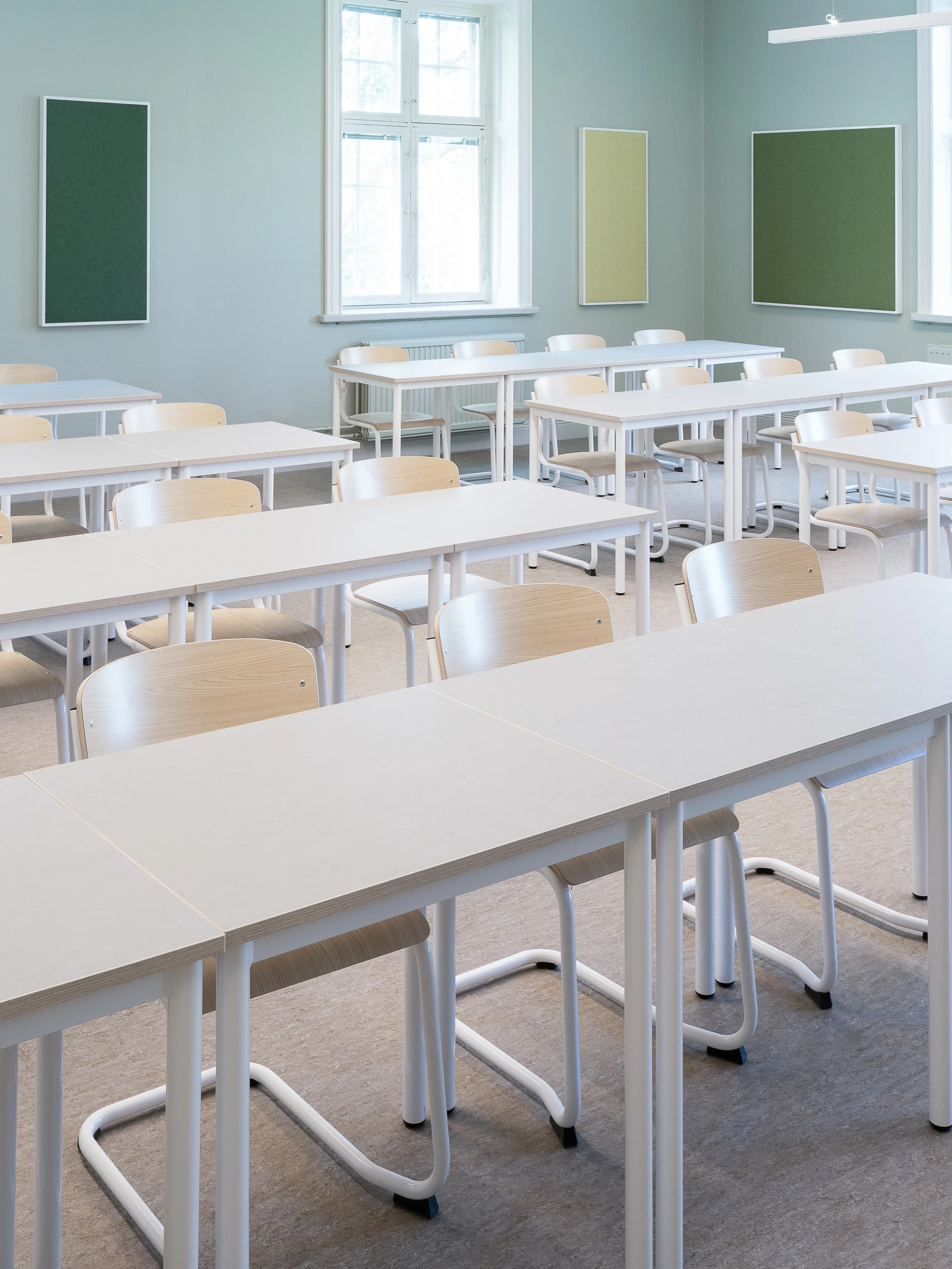 Image of a classroom at Lundellska Upper Secondary School in Uppsala.