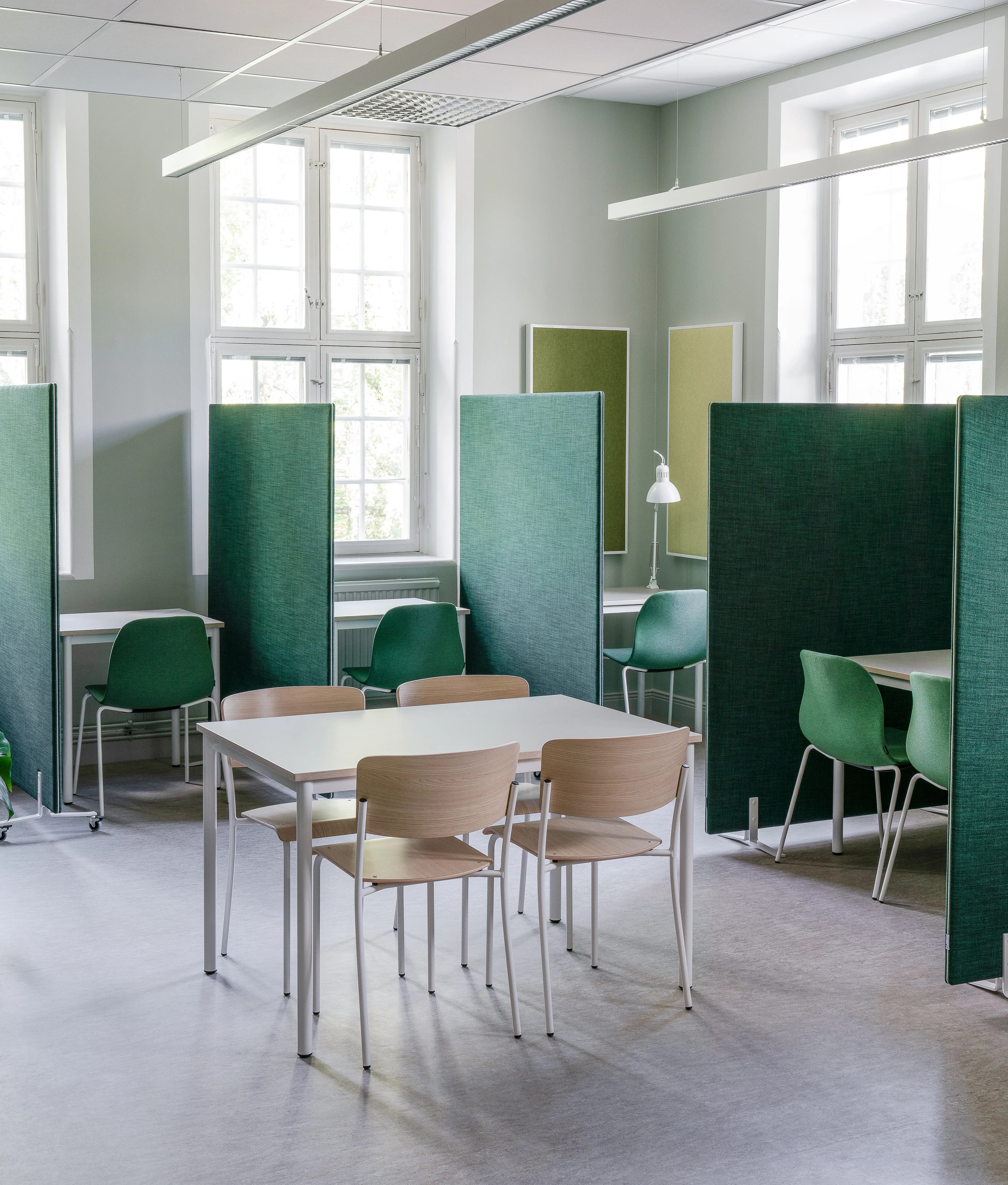 Image of a classroom at Lundellska Upper Secondary School in Uppsala.