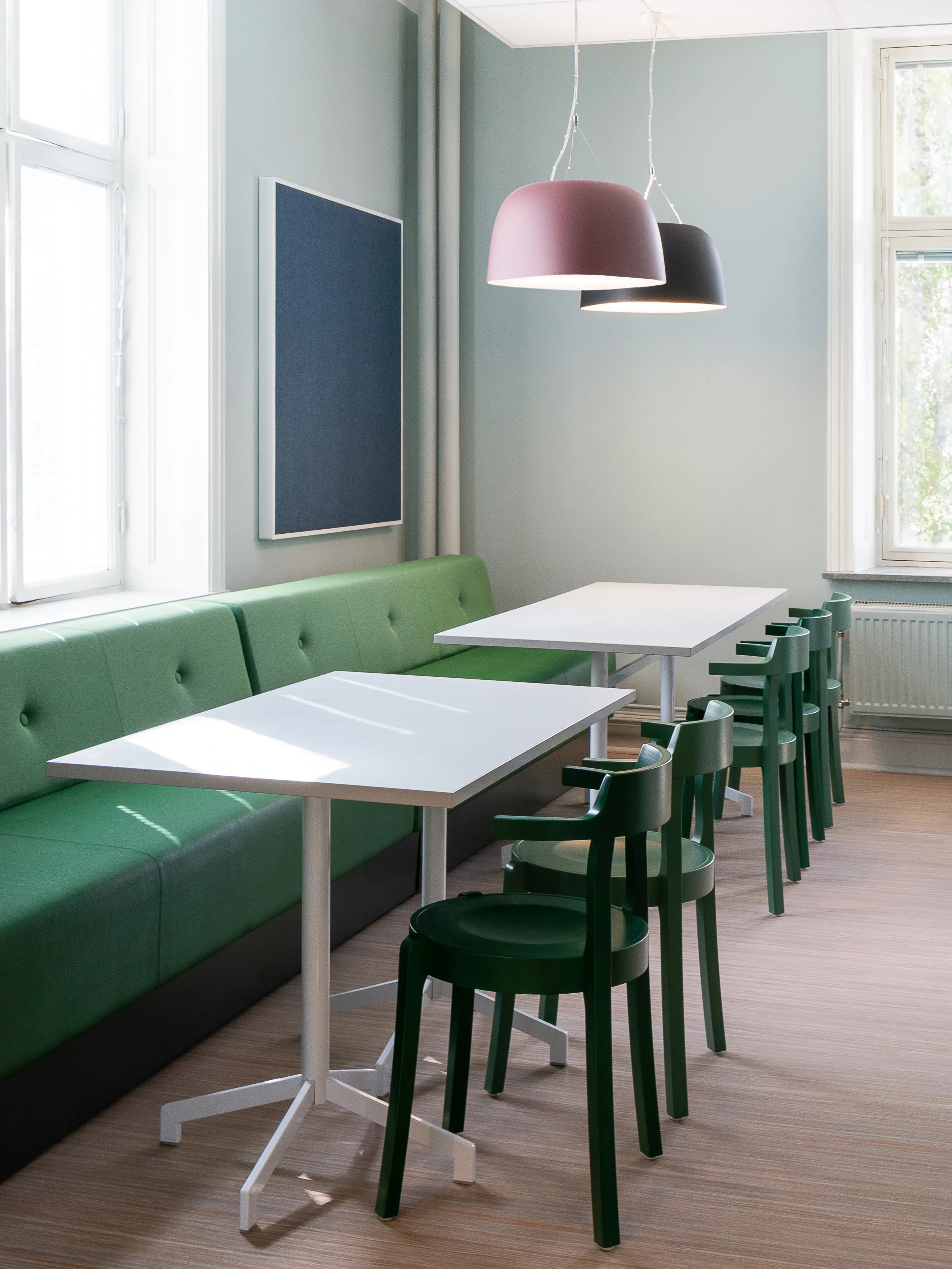 Image of the interior of Lundellska Upper Secondary School in Uppsala.