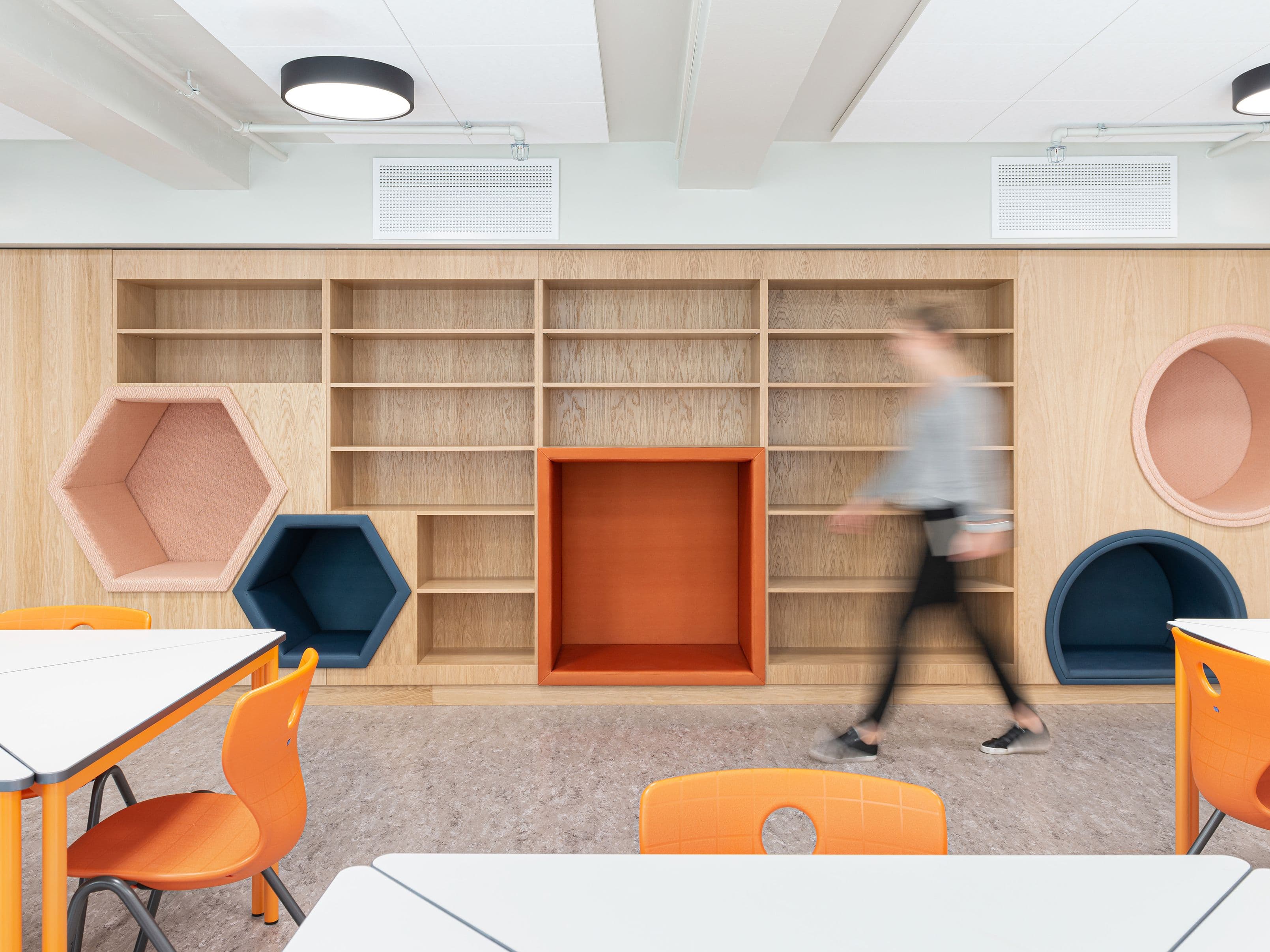 Image of a classroom at Uranienborg school in Oslo.