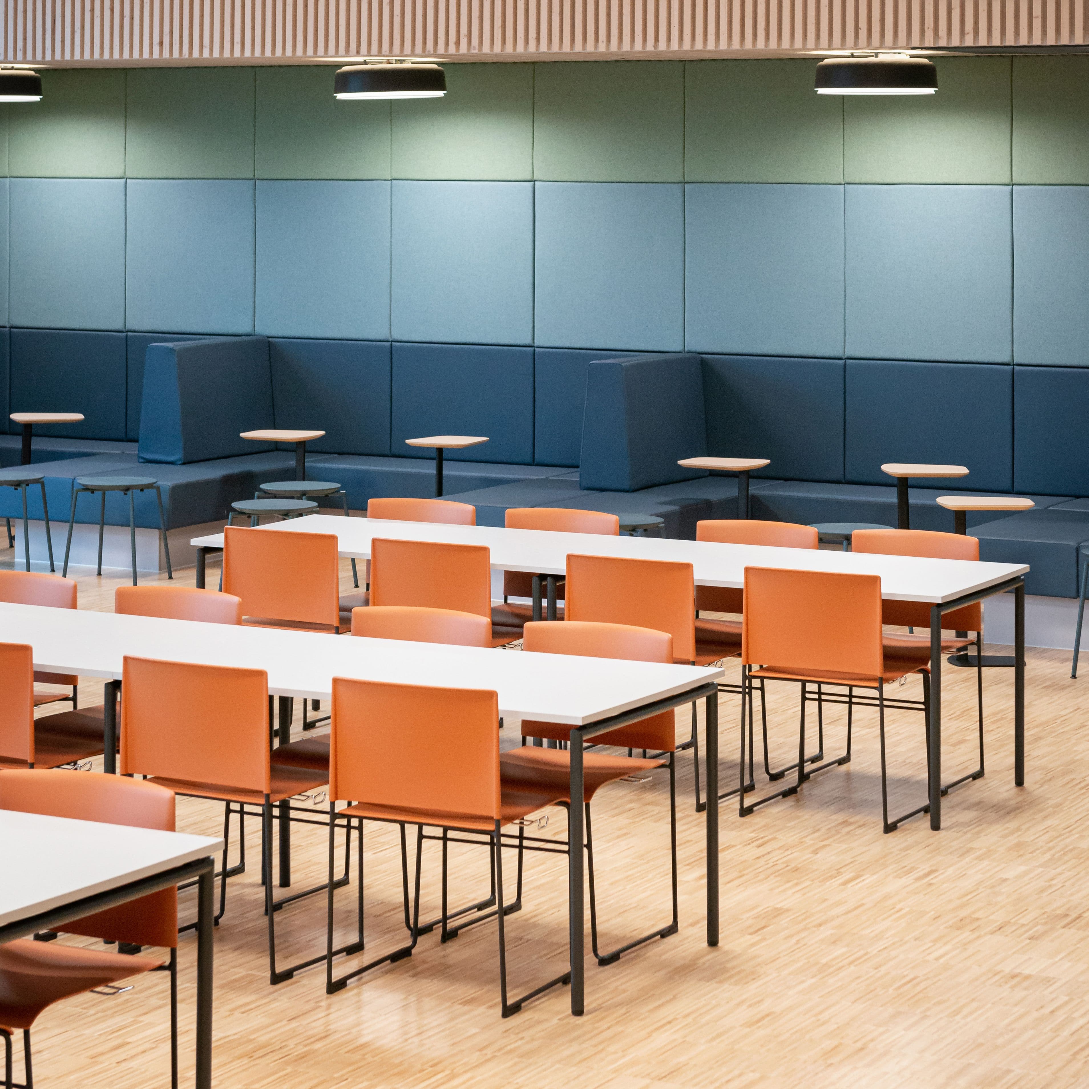 Image from the assembly hall at Nordseter School in Bergen.