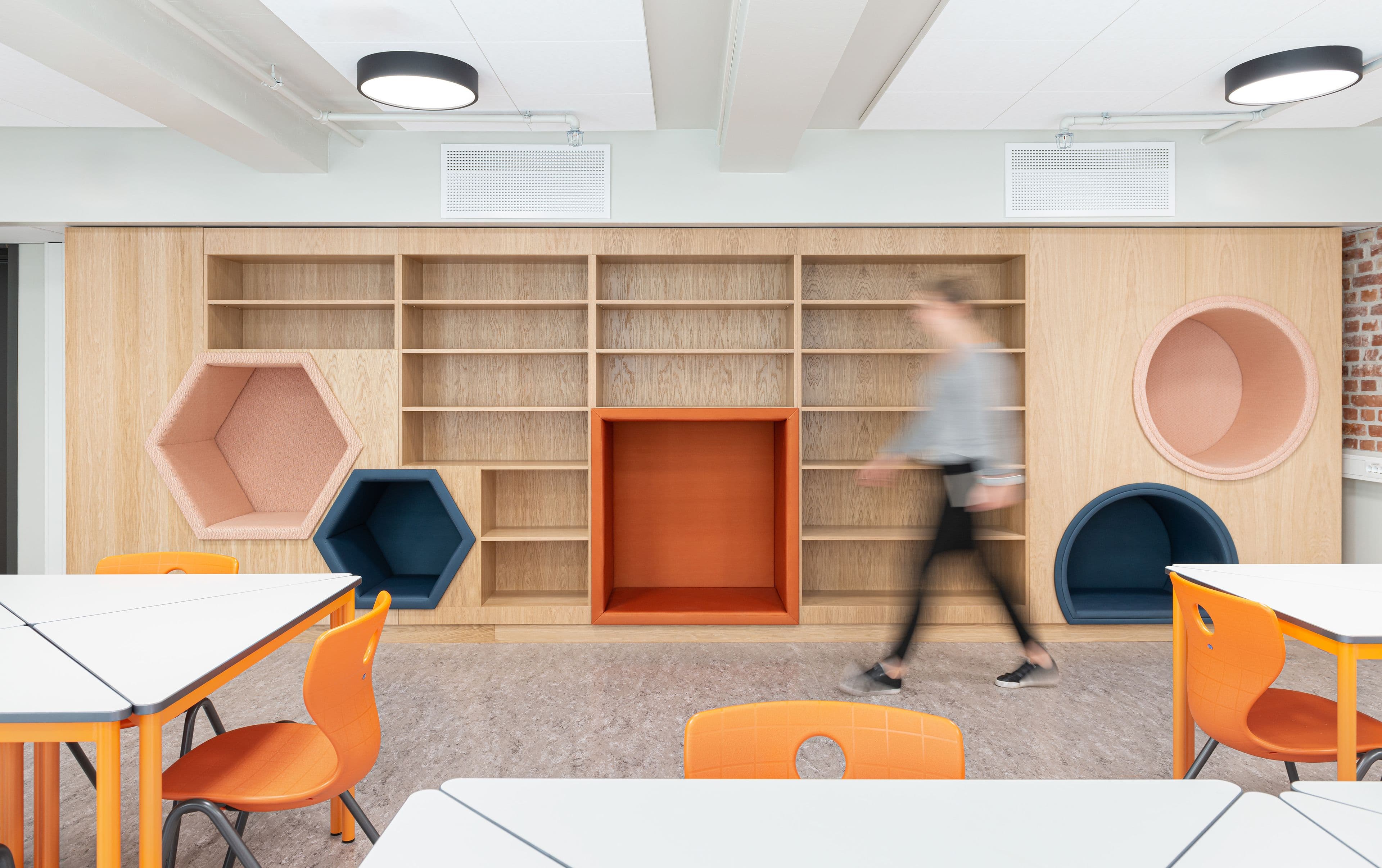 Image from a classroom at Uranienborg school in Oslo.